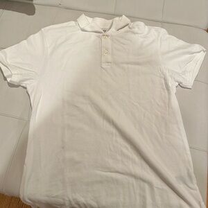 OLD NAVY white polo shirt - L